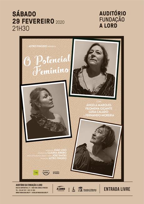 Teatro | O POTENCIAL FEMININO | 29 fevereiro 2020