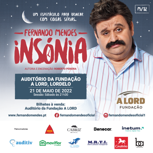 Teatro | INSÓNIA | FERNANDO MENDES | 21 maio
