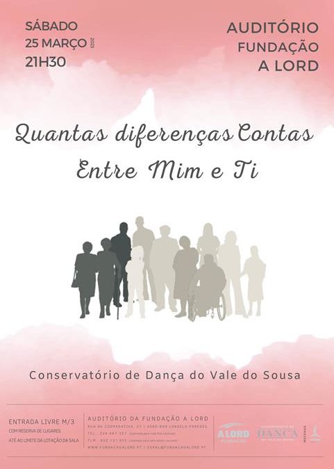 Espetáculo de dança | QUANTAS DIFERENÇAS CONTAS ENTRE MIM E TI | 25 março