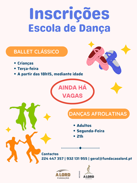 Vagas Inscrições | ESCOLA DE DANÇA | Setembro