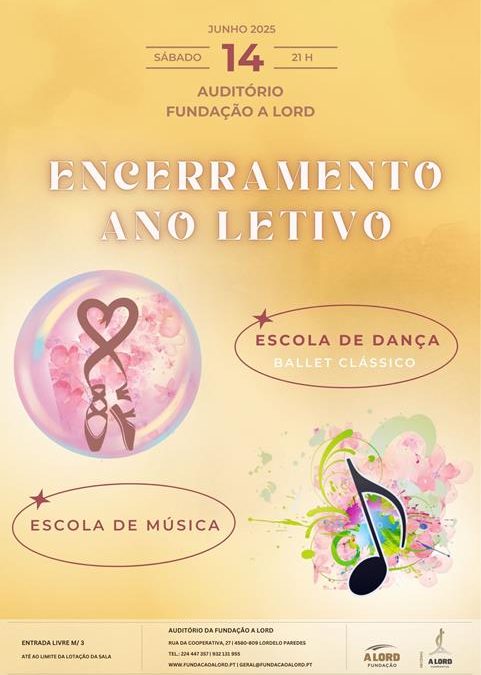 Ballet Clássico e Música | ENCERRAMENTO ANO LETIVO | 14 junho