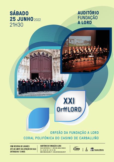 Encontro de Coros | XXI ORFFLORD | 25 junho