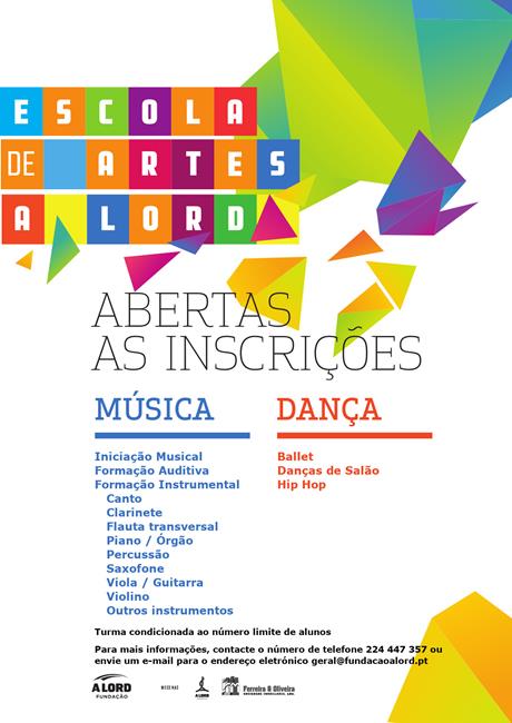 Inscrições | ESCOLAS DE MÚSICA E DE DANÇA | Setembro