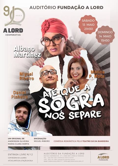 Teatro | ATÉ QUE A SOGRA NOS SEPARE | 13 e 14 de maio