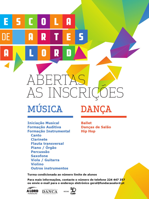 Inscrições | ESCOLA DE ARTES | Setembro