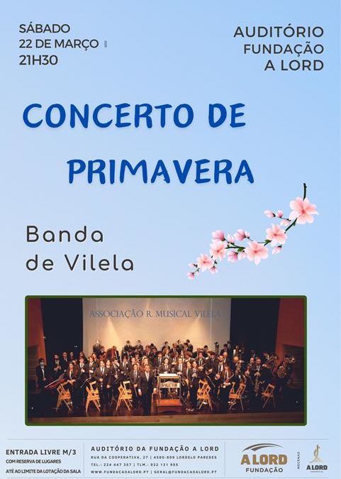 Música | CONCERTO DE PRIMAVERA | 22 março