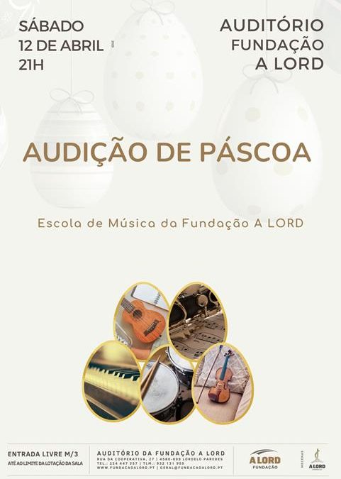 Música | AUDIÇÃO DE PÁSCOA | 12 abril