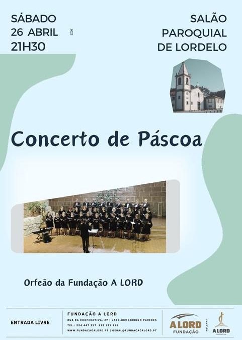Música | CONCERTO DE PÁSCOA | 26 abril